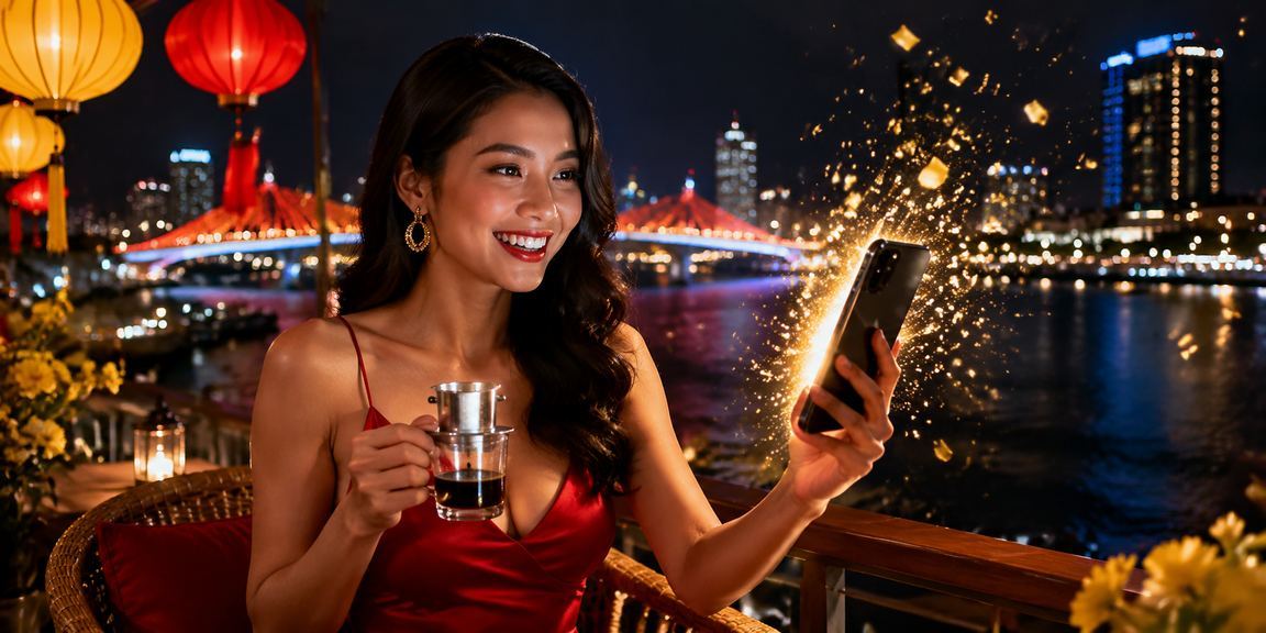 Người dùng giao dịch nạp tiền qua điện thoại di động tại Đà Nẵng