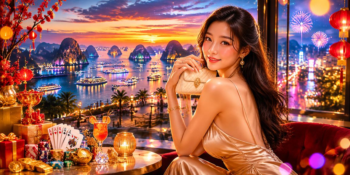 Người dùng chơi bài trực tuyến tại vùng biển Hạ Long, thể hiện trải nghiệm bảo mật tài khoản